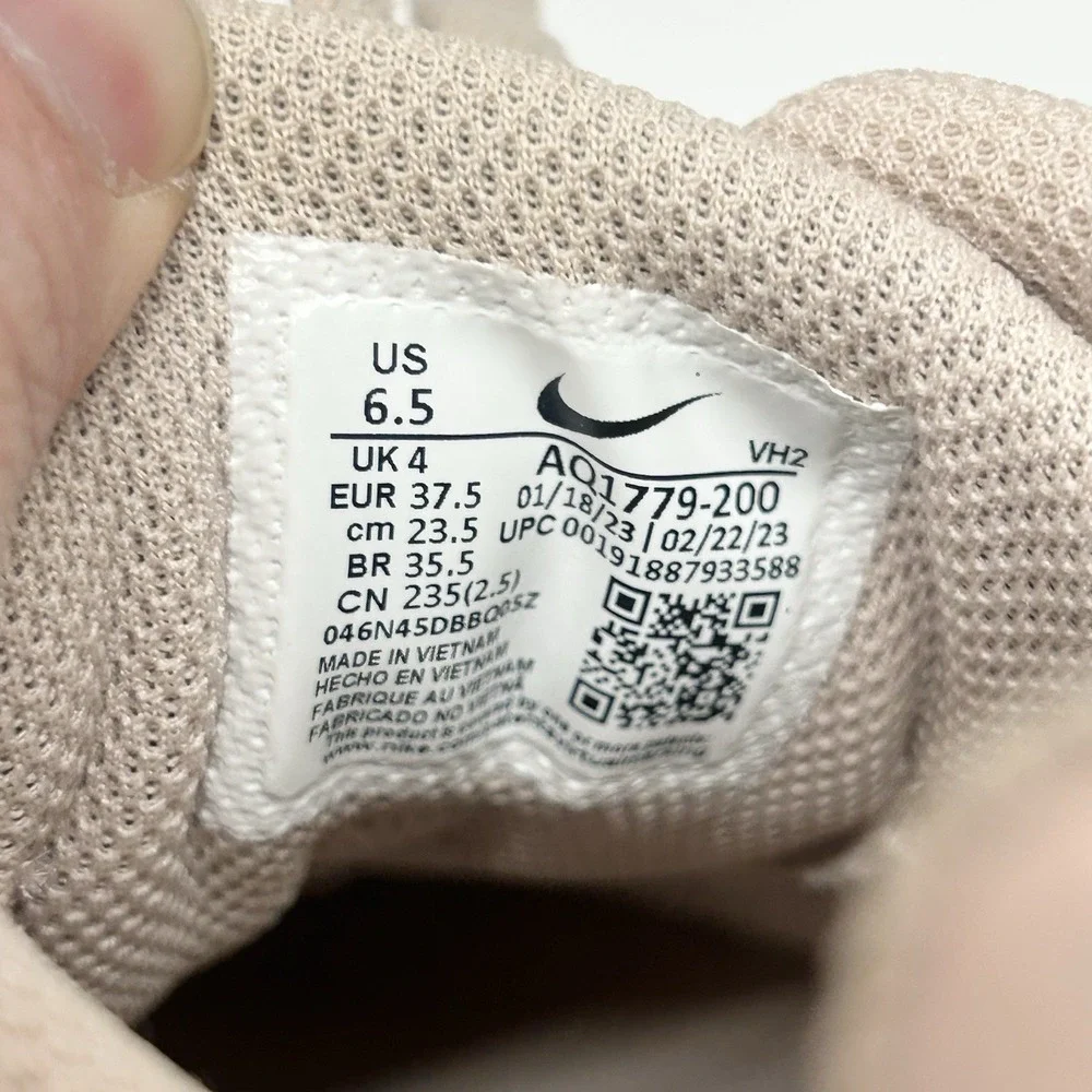 Nike Ebernon Low AQ1779-200 Particle Beige/Desert Sand/Pink Women's‎ Size 6.5